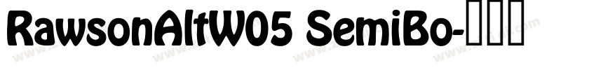 RawsonAltW05 SemiBo字体转换